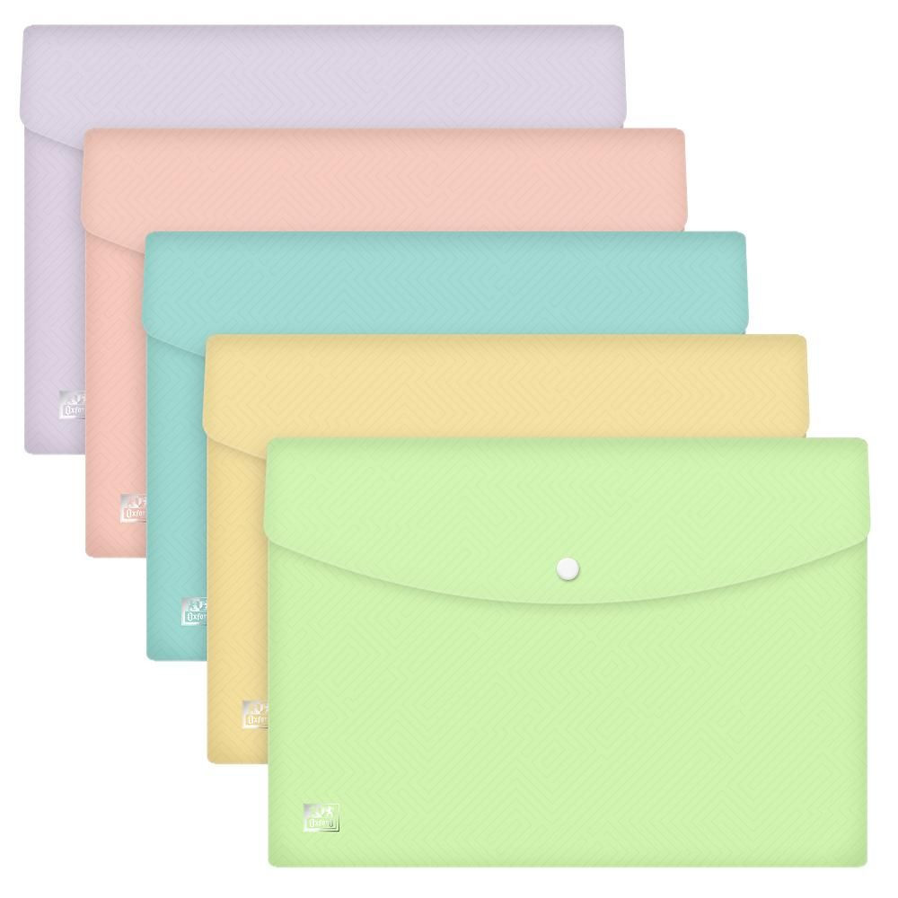 Teczka kopertowa A4 PP pastel. mix Oxford Urban 400187613